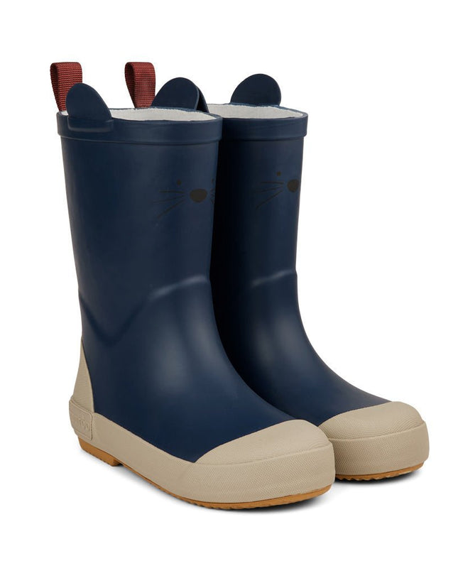 Anton dierenprint rubberboots rubberen regenlaarzen -Black Iris