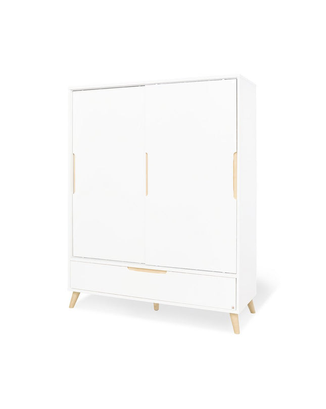 Startset 'Move' breed groot, incl. wandplank4 delen: ledikant, brede commode, grote kledingkast, wandplank