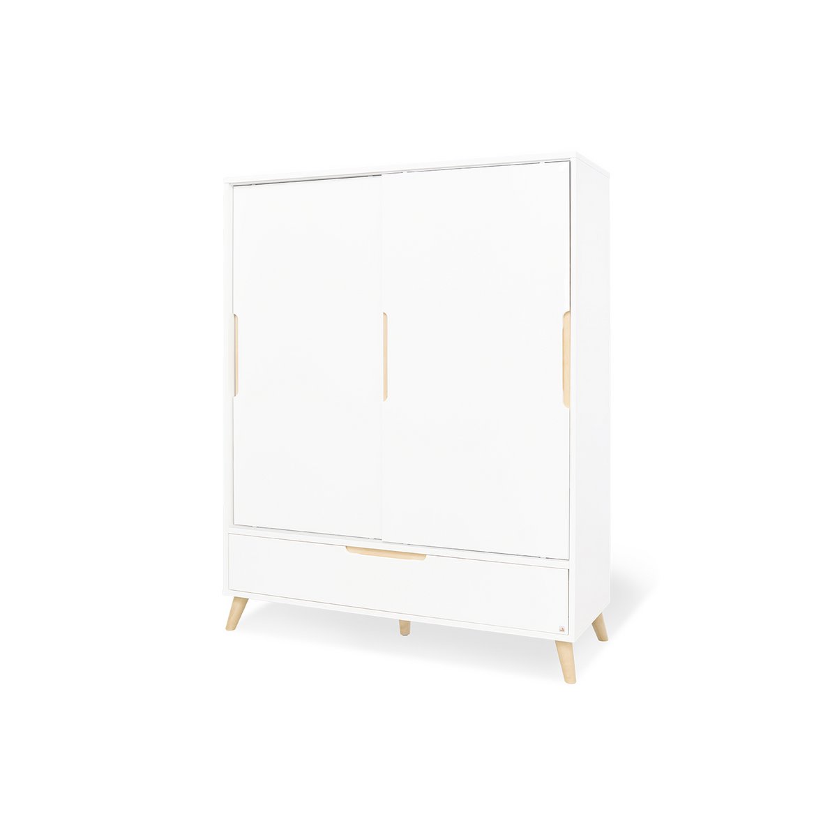 Startset 'Move' breed groot, incl. wandplank4 delen: ledikant, brede commode, grote kledingkast, wandplank