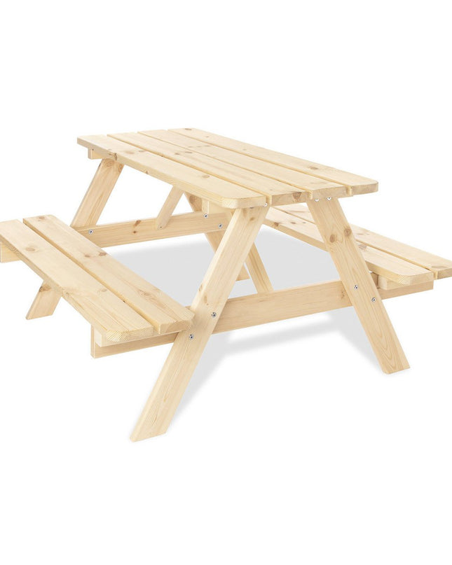 Kinderpicknickbank 'Nicki für 4 Maxi' naturel