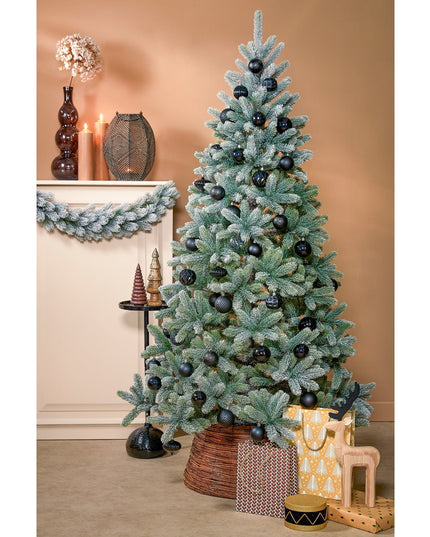 Kerstballen Set - 60 Stuks - Ø7 cm - Onbreekbaar - Zwart kerst 2025