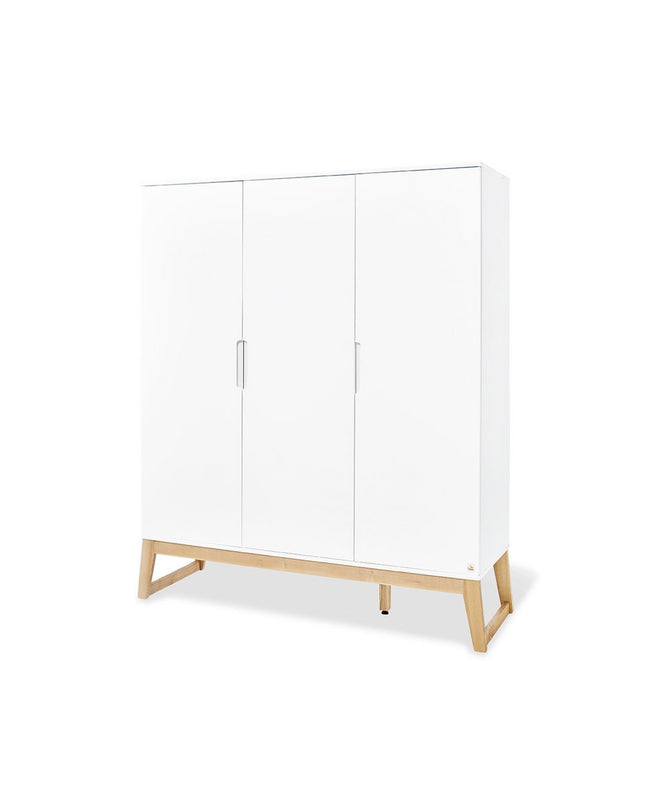Startset 'Bridge' breed groot, incl. wandplank4 delen: ledikant, brede commode, grote kledingkast, wandplank
