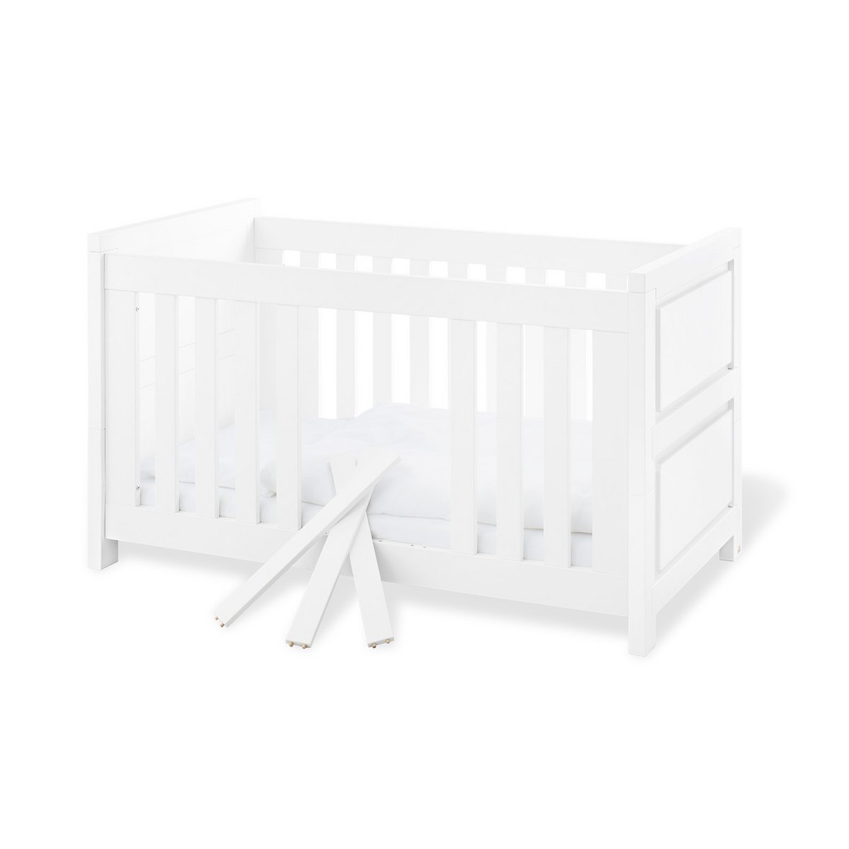 Startset 'Milk' extra breed groot3 delen: ledikant, extra brede commode, grote kledingkast