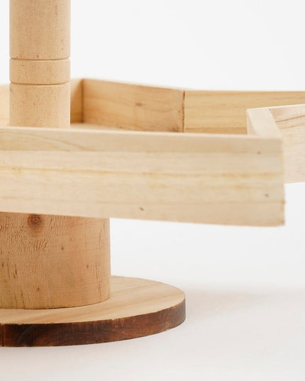 Etagère - L30 x B29 x H52 cm - Dennenhout - FSC 100% - Bruin kerst 2025