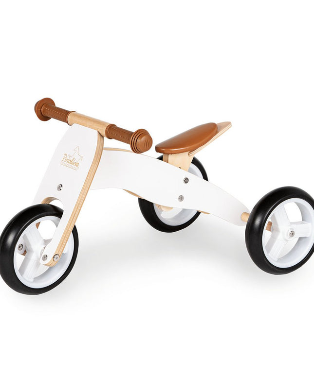 Mini driewieler 'Charlie', wit/naturel