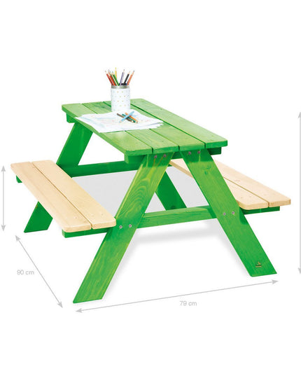 Kinderpicknickbank 'Nicki für 4', groen