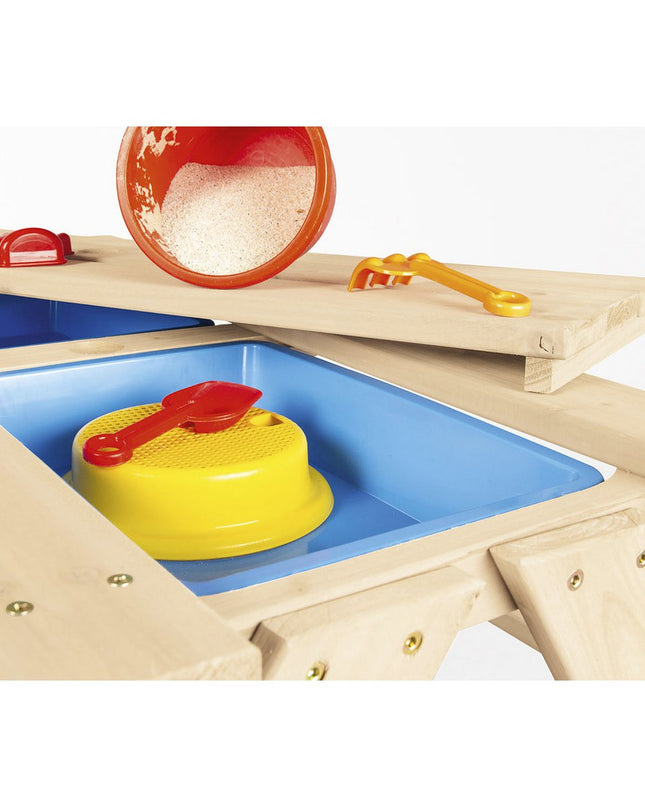 Kinderpicknickbank 'Matsch-Nicki für 4', naturel