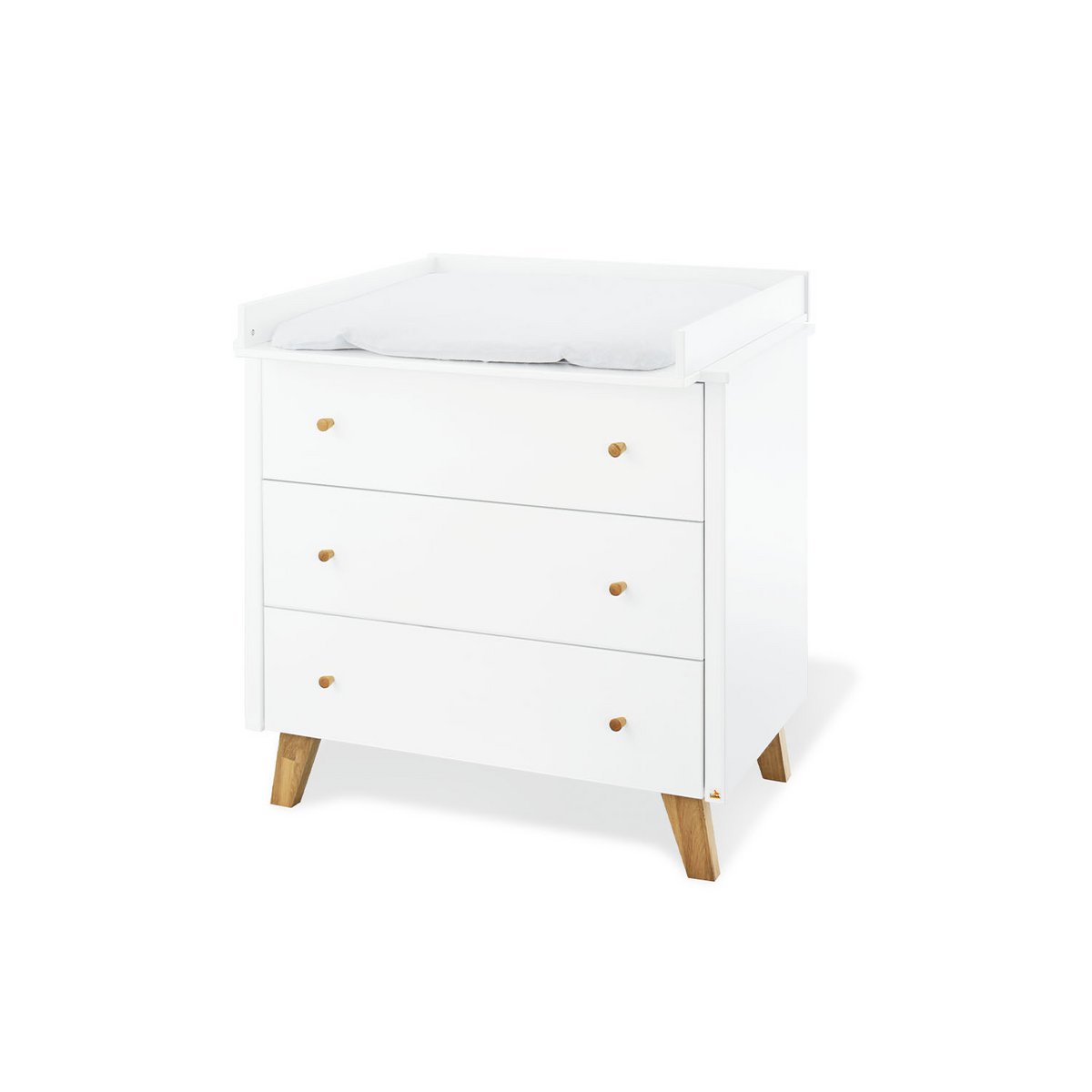 Startset 'Hilda & Pan' breed groot, wit, incl. wandplank4 delen: huisbed, brede commode, grote kledingkast, wandplank
