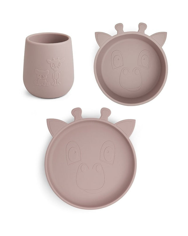 Judi siliconen dinerset 3-pack Giraf