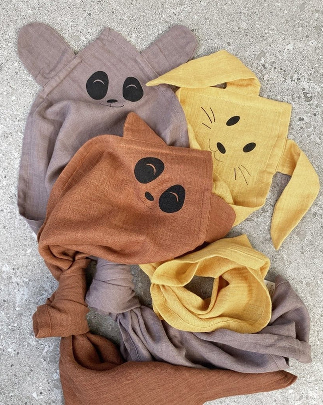 Bjørk knuffeldoekje 2-pack Panda