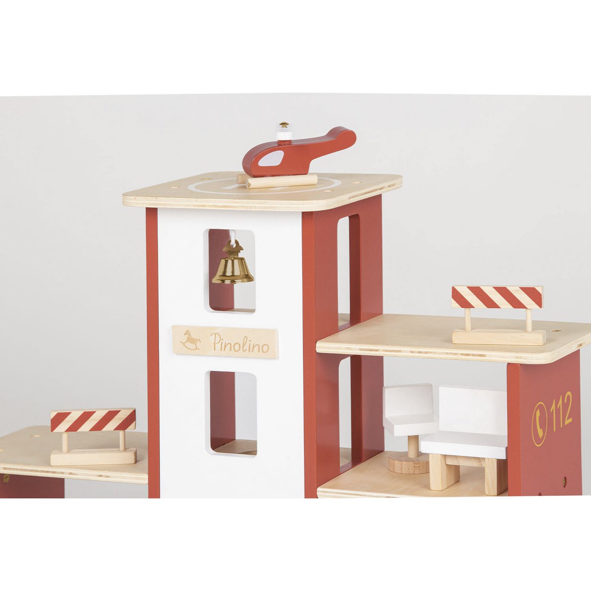 Brandweerkazerne 'Ben' incl. accessoires hout