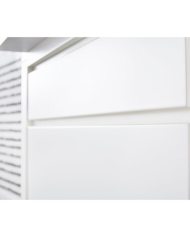 Startset 'Milk' extra breed, incl. wandplank
3 delen: ledikant, extra brede commode, wandplank