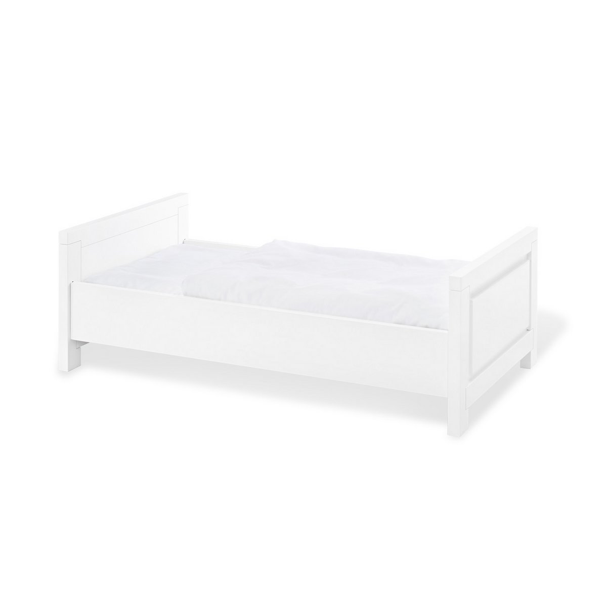 Startset 'Milk' extra breed groot, incl. wandplank4 delen: ledikant, extra brede commode, grote kledingkast, wandplank