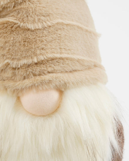 Kerstdecoratie Gnoom - L19 x B16 x H54 - Bruin kerst 2025