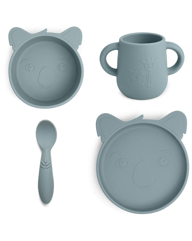 Lykke siliconen dinerset 4-pack Koala