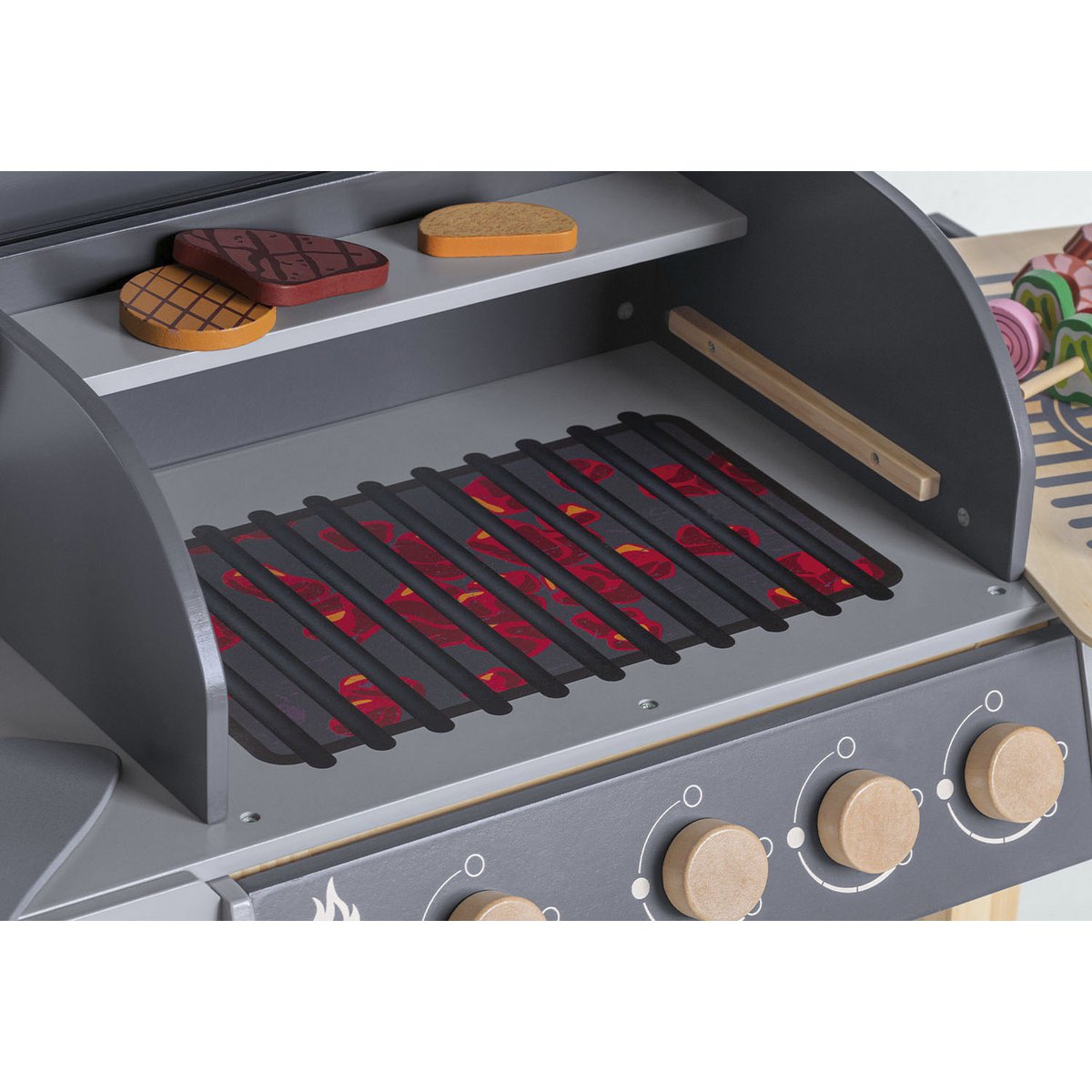 Kinderbarbecue 'Jeff' hout