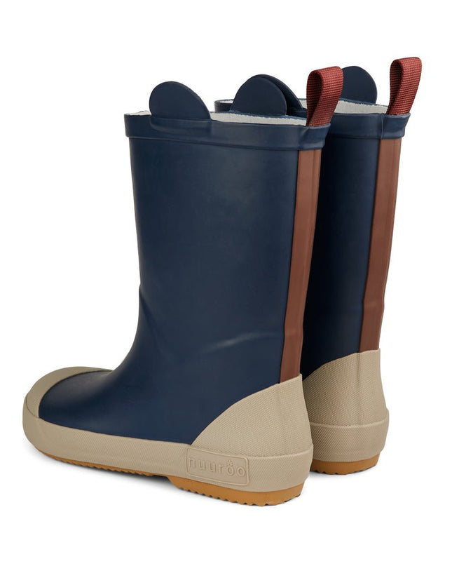 Anton dierenprint rubberboots rubberen regenlaarzen -Black Iris