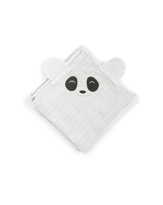 Bjørk knuffeldoekje 2-pack Panda