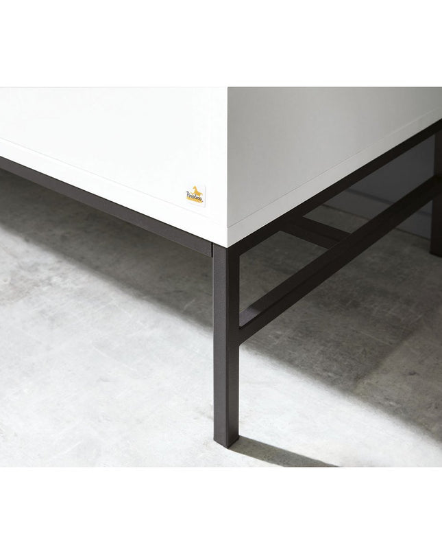 Startset 'Steel' extra breed groot3 delen: ledikant, extra brede commode, grote kledingkast