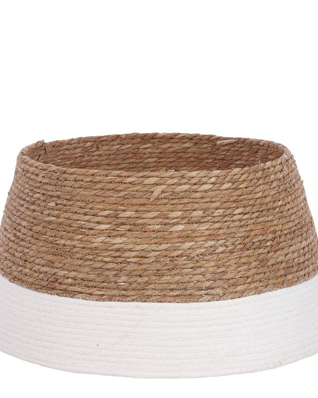 Kerstboomrok - H26 x Ø50 cm - Zeegras - Off-white kerst 2025