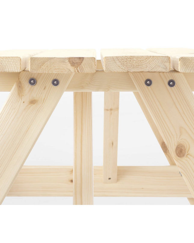 Kinderpicknickbank 'Nicki für 4 Maxi' naturel
