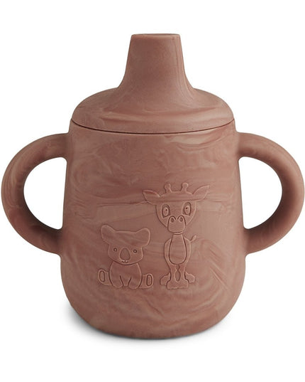 Aiko siliconen drinkbeker met drinkdeksel 140ml