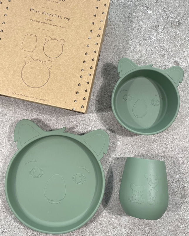Judi siliconen dinerset 3-pack Koala