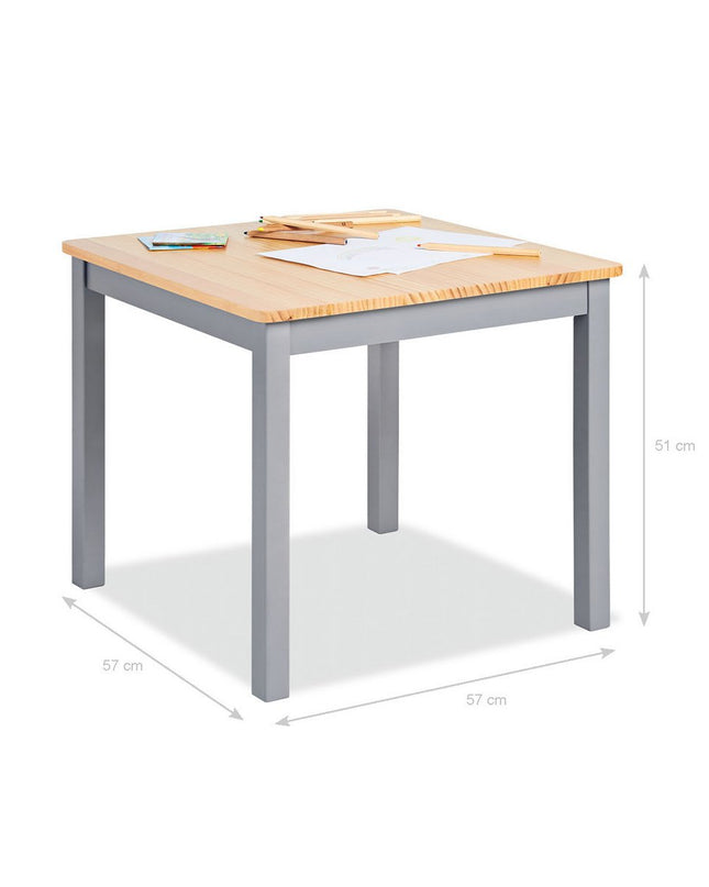 Kindertafel 'Fenna', grijs/naturel
