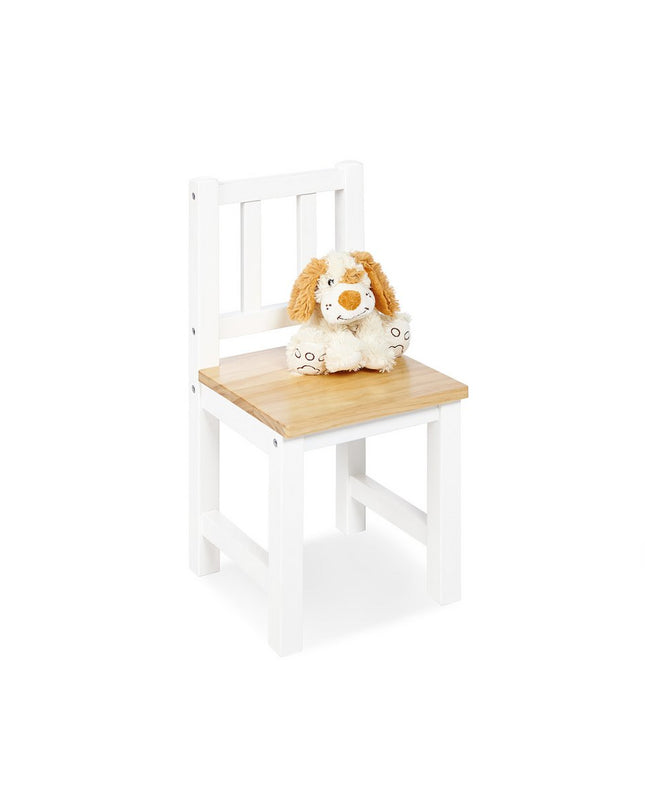 Kinderstoel 'Fenna', wit/naturel
