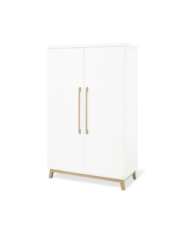 Startset 'Hilda & Riva' extra breed, wit, incl. wandplank4 delen: huisbed, extra brede commode, 2-deurs kledingkast, wandplank