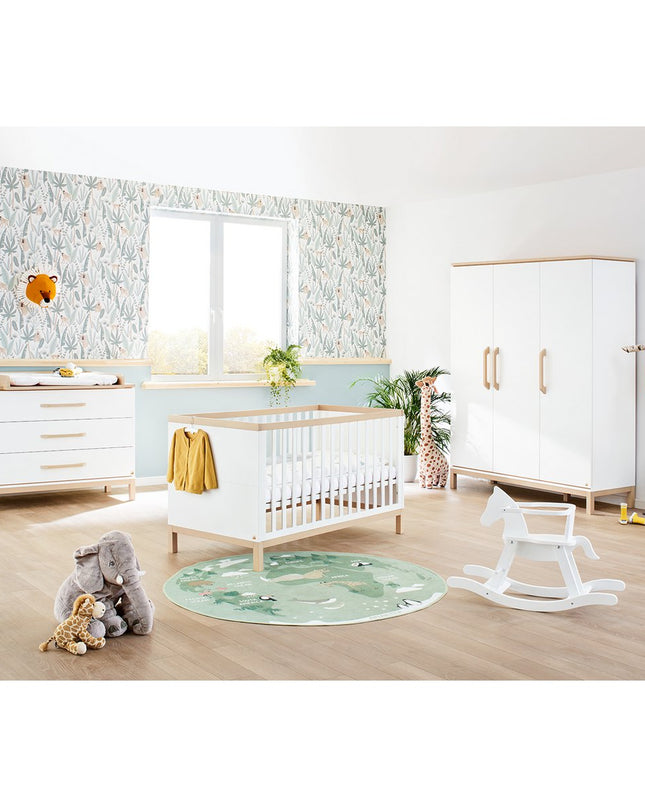 Startset 'Light' breed groot3 delen: ledikant, brede commode, grote kledingkast