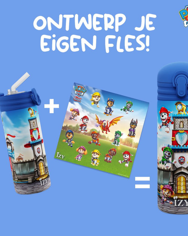 IZY Kids Thermos bidon - Paw Patrol - Rescue Knights - 350ML To-Go Insulated Water Bottles