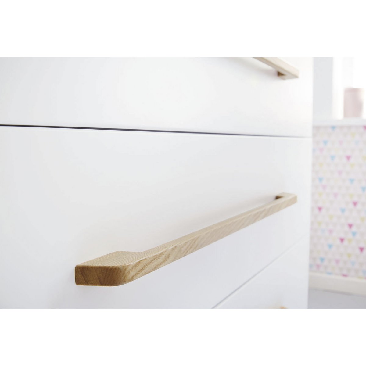 Startset 'Riva' extra breed groot, incl. wandplank4 delen: ledikant, extra brede commode, grote kledingkast, wandplank