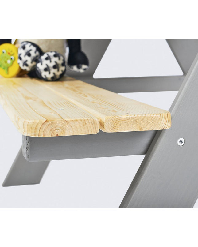 Kinderpicknickbank 'Nicki für 4', grijs