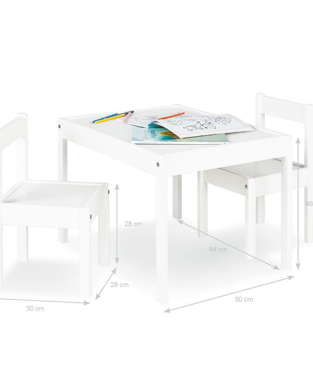 Kindertafel en stoel set 'Sina', 3 delig