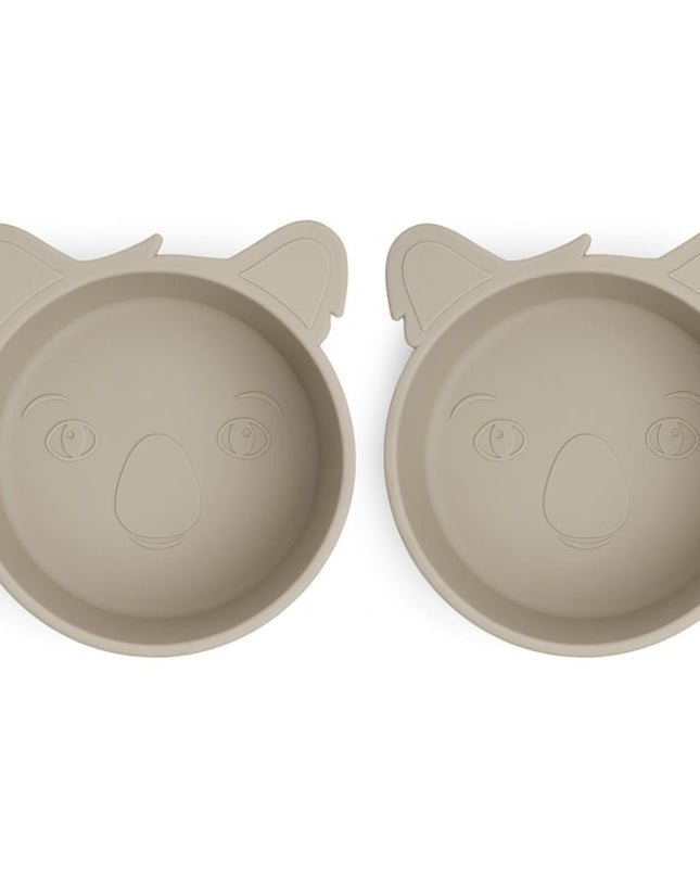 Alex siliconen diep bord 2-pack Koala