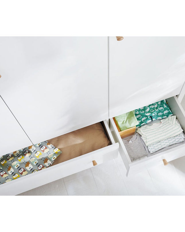 Startset 'Pan' extra breed groot3 delen: ledikant, extra brede commode, grote kledingkast