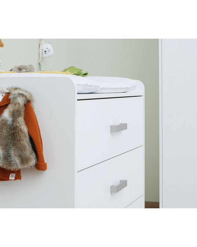 Startset 'Viktoria' breed3 delen: ledikant, brede commode, 2-deurs kledingkast