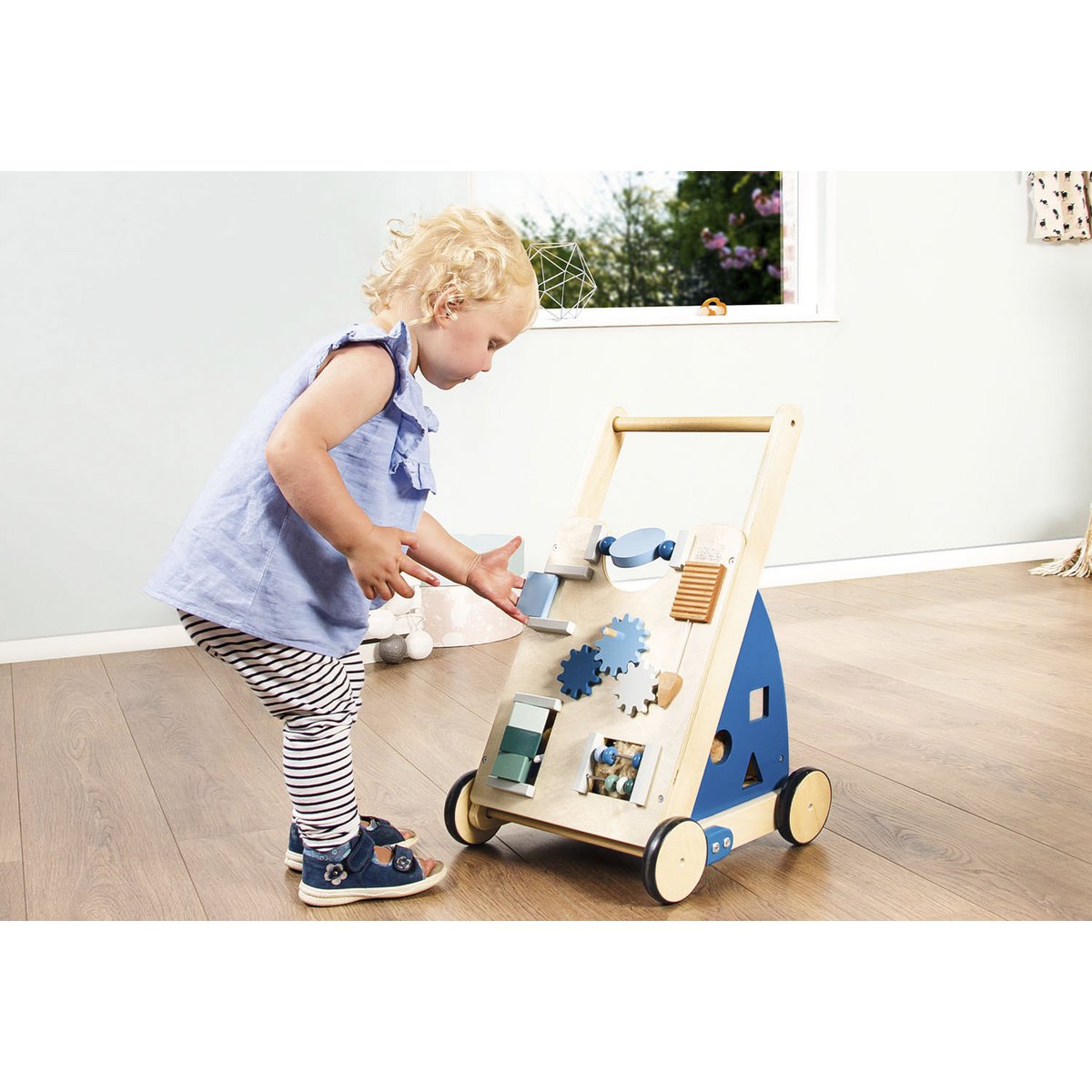 Activiteitenwandelaar 'Titus', blauw babywalker