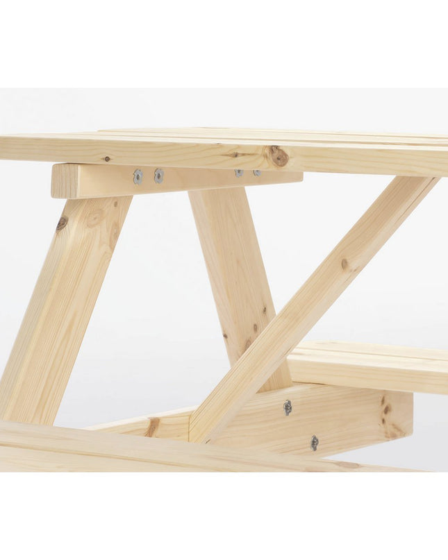 Kinderpicknickbank 'Nicki für 4 Maxi' naturel