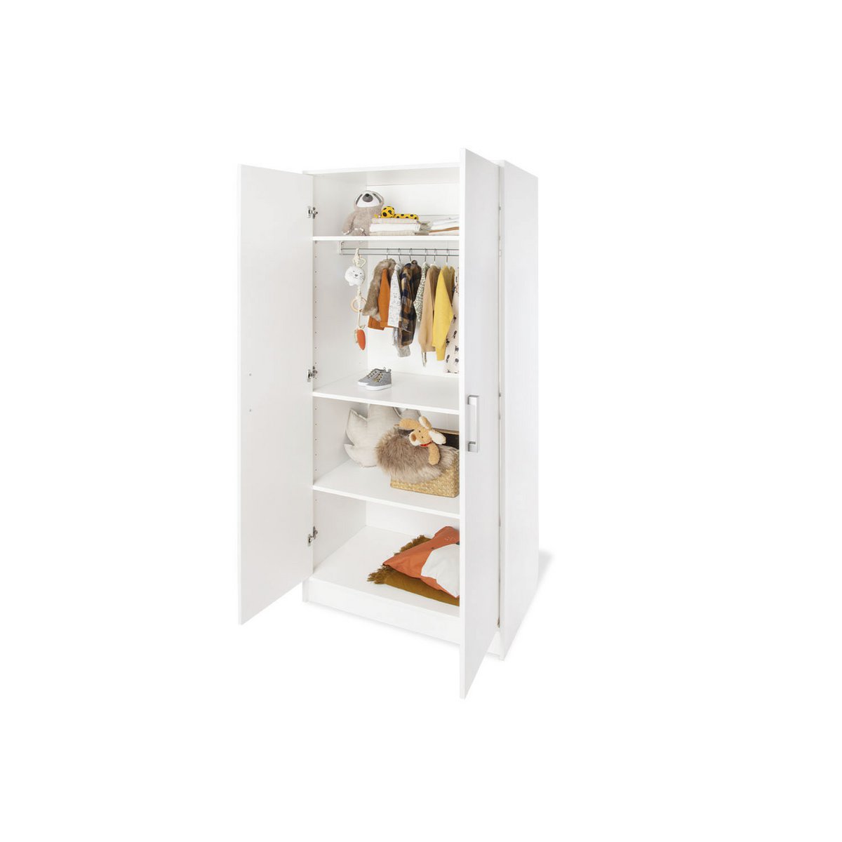 Startset 'Viktoria' breed3 delen: ledikant, brede commode, 2-deurs kledingkast