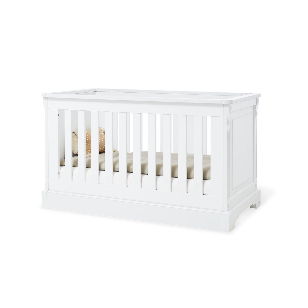 Startset 'Emilia' breed groot, incl. wandplank4 delen: ledikant, brede commode, grote kledingkast, wandplank