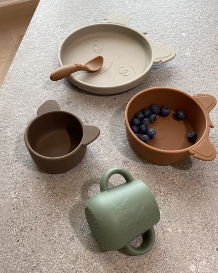 Aiko siliconen drinkbeker met drinkdeksel 140ml