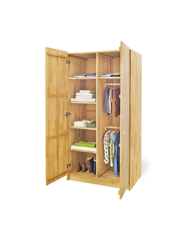 Startset 'Natura' extra breed3 delen: ledikant, extra brede commode, 2-deurs kledingkast