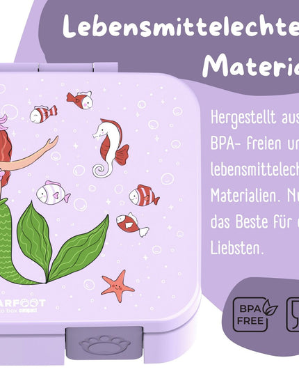 Blattdose mit Motiven, auslaufsicher - Meerjungfrauenflieder