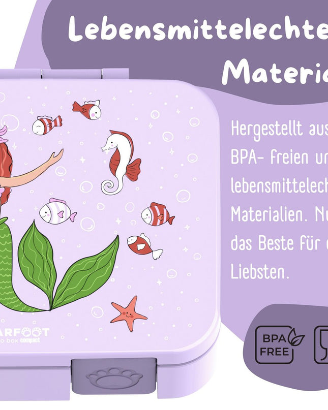 Blattdose mit Motiven, auslaufsicher - Meerjungfrauenflieder