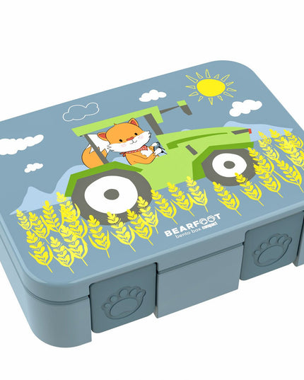 Nachhaltige Bento COMPACT Lunchbox – mit Fächern, auslaufsicher, BPA-frei – Tractor