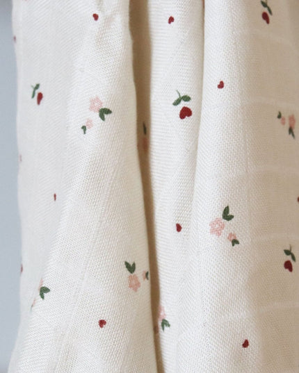 Bamboe mousseline inbakerdoeken 2st. Flower Love