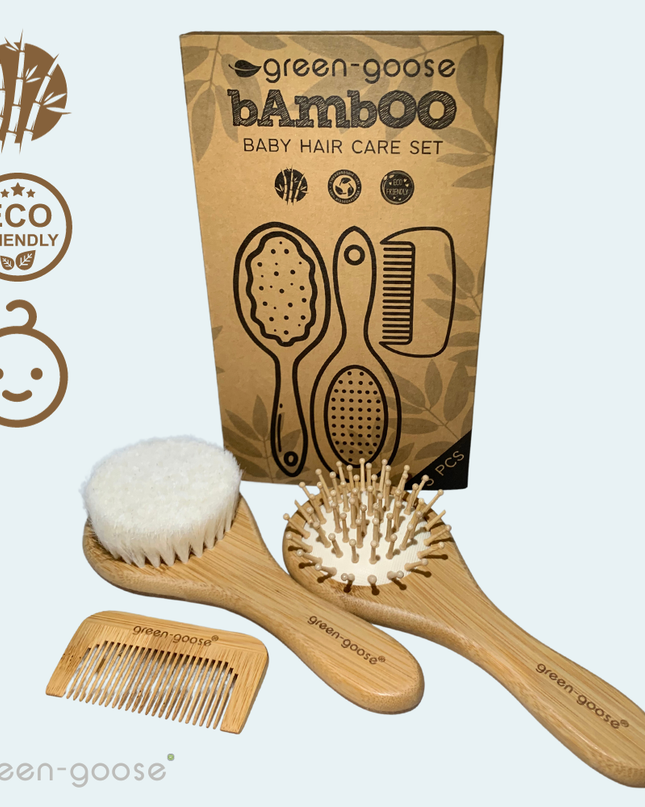 green-goose Baby Bamboe Haarverzorgingspakket babyverzorging