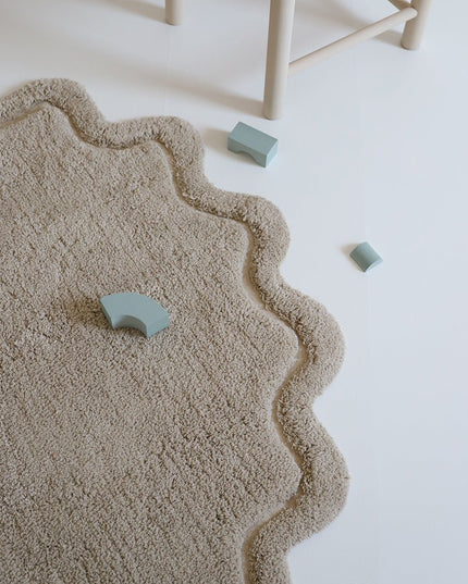 Sweet April Lin – Wasbaar katoenen vloerkleed voor kinderen (Ø110 cm)